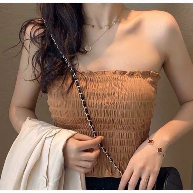 Áo Ống Trơn Nhún