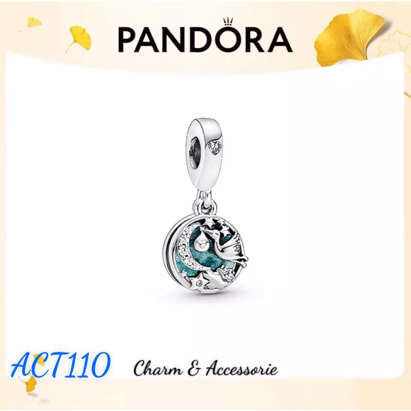 CHARM PAN ALE TREO HỒNG HẠC BẦU TRỜI TRĂNG SAO BẠC S925