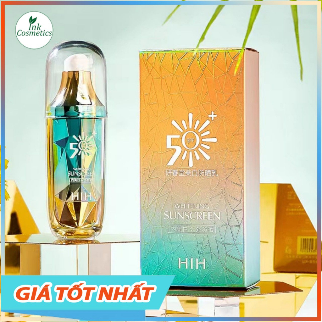 Kem Chống Nắng HIH SPF50+ | PA++++Nâng Tone Tự Nhiên, Dưỡng Ẩm , Làm Trắng Sáng Da