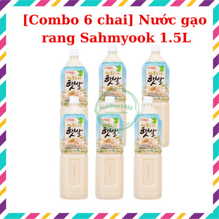 [Combo 6 chai] Nước gạo rang Sahmyook Hàn Quốc 1.5L/chai