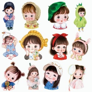 Hình in áo, ủi nhiệt. búp bê chibi 3