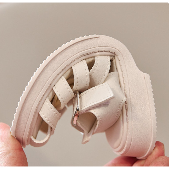 Xăng đan Quai Dán Đế Mềm Chống Trượt Phong Cách Vintage Dành Cho Bé 2-16, Sandal Rọ Cho Bé Da Mềm Êm