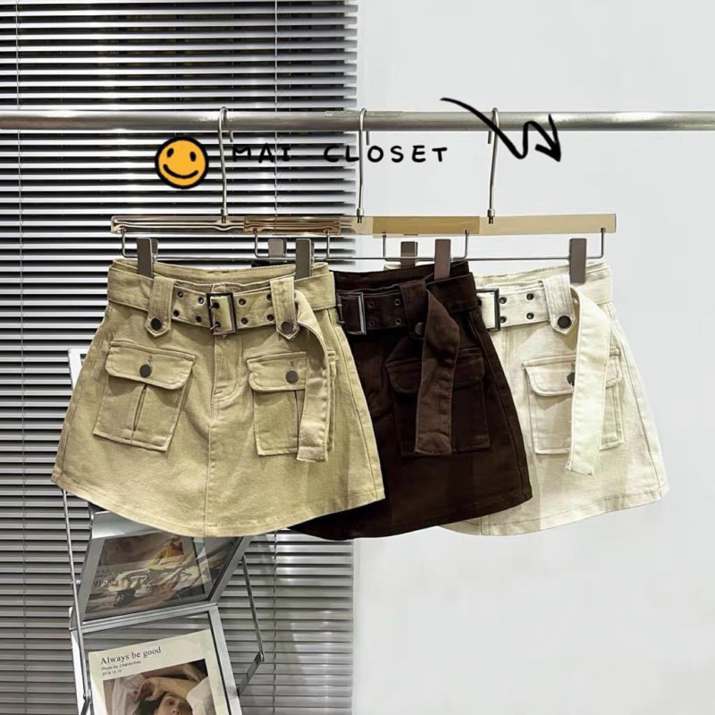 Chân váy quần giả váy kèm beth bigsize 55kg-90kg🍒🍒