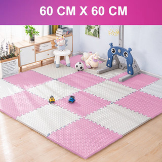 Thảm Xốp Ghép lót sàn 60x60 cm miếng dày 1cm tấm trải sàn vân gỗ gấp gọn xpe