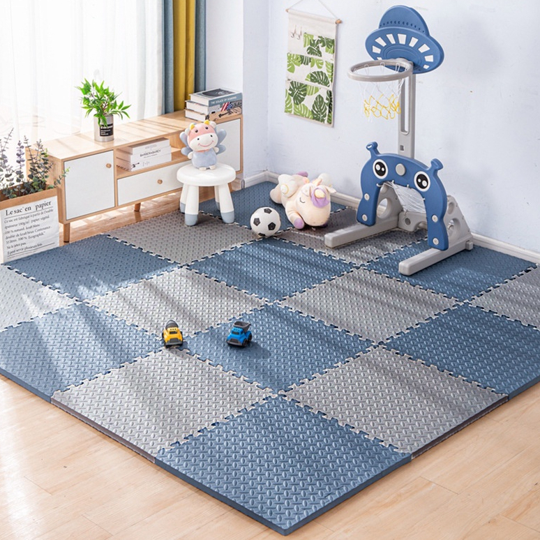 Thảm Xốp Ghép lót sàn 60x60 cm miếng dày 1cm tấm trải sàn cho bé vân gỗ gấp gọn xpe