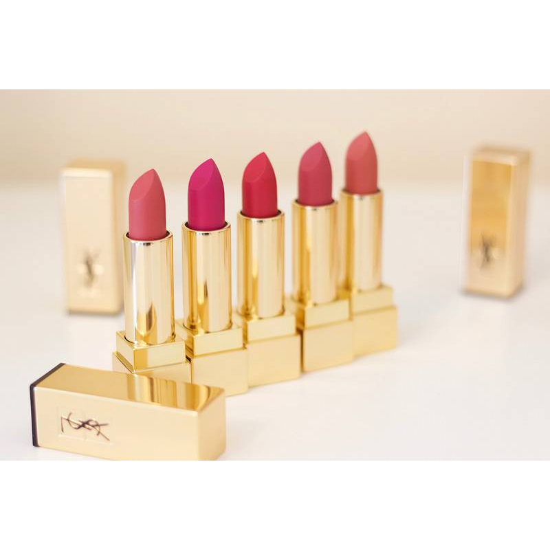 Son YSL pure colour satiny radiance, chất son mềm mại không gây khô môi hệt như làn môi nguyên bản