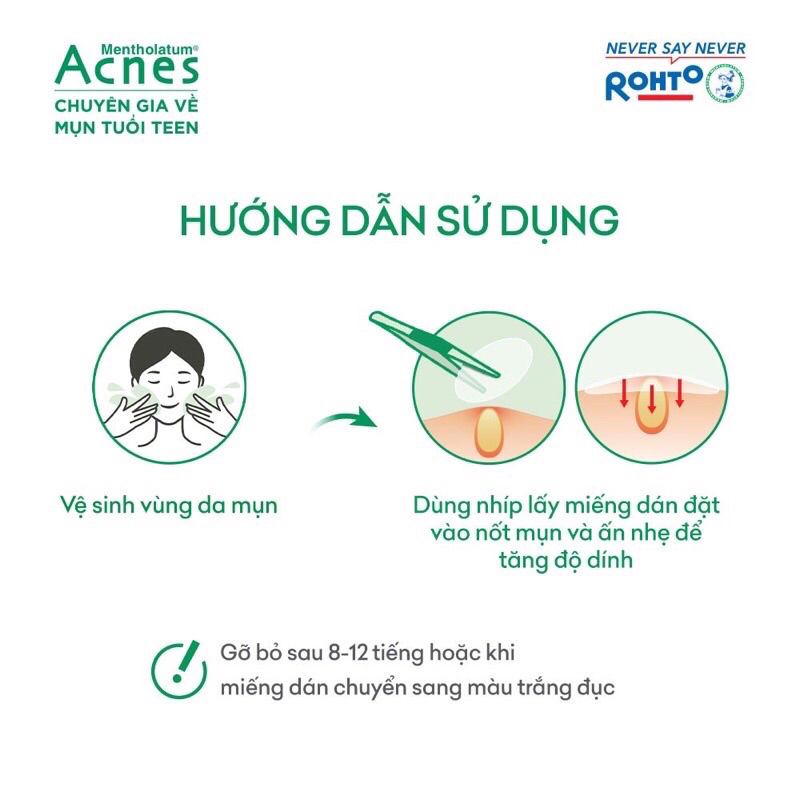 Miếng dán giảm mụn Acnes