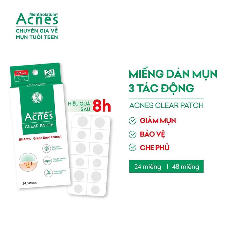 Miếng dán giảm mụn Acnes