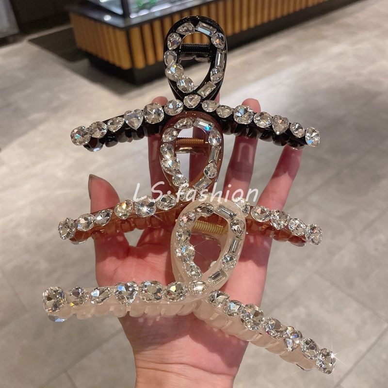 KẸP CÀNG CUA ĐÍNH ĐÁ SIZE 13CM HÀNG CAO CẤP HÀN QUỐC