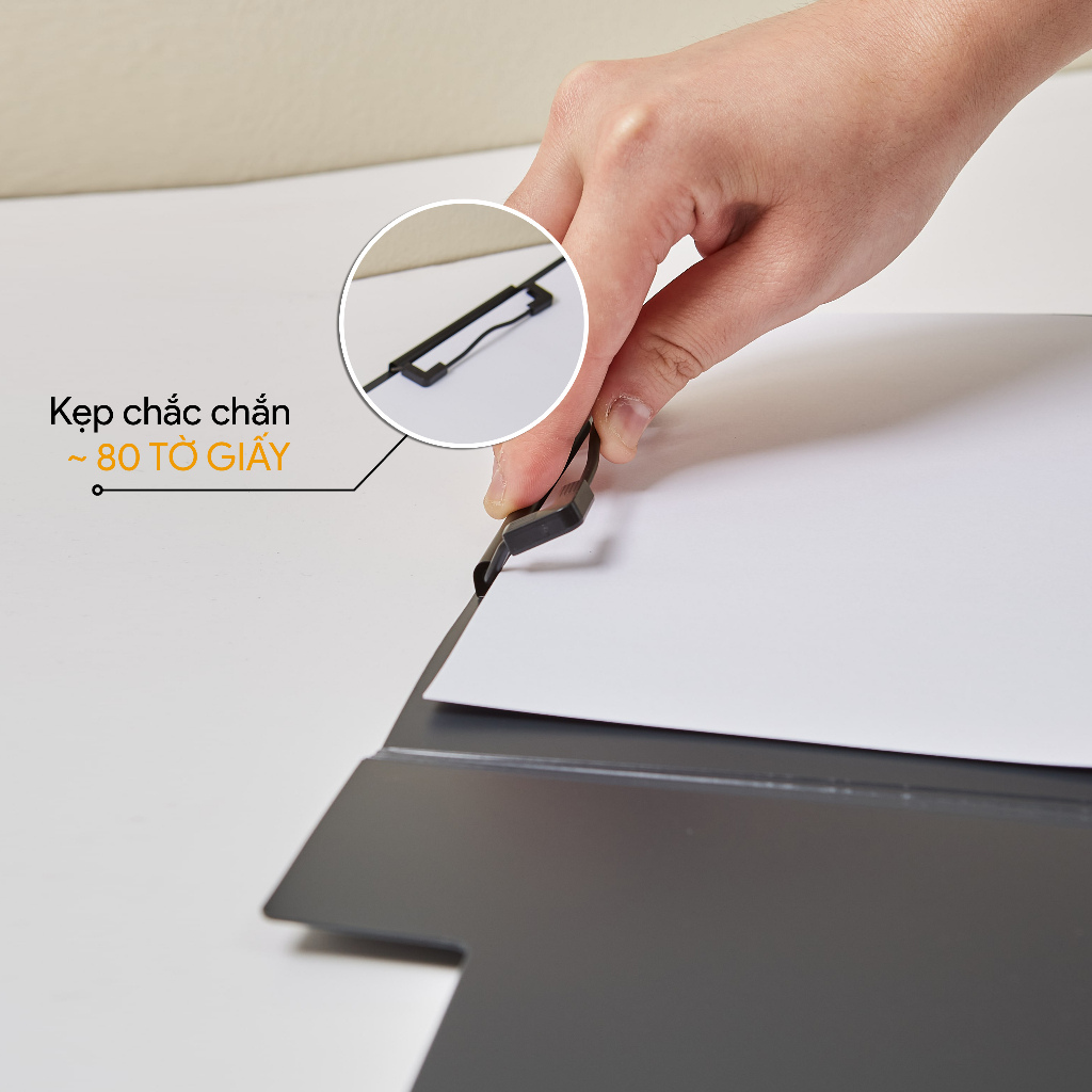 Bìa kẹp trình ký nhựa PP, A4, thương hiệu AO+