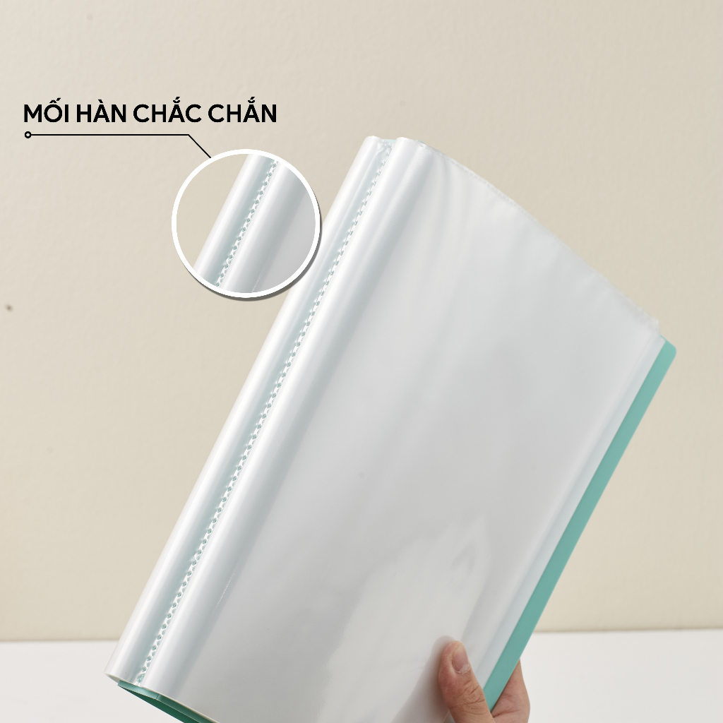 Bìa Lá A4 Every  AO+, Túi dày 0.05 mm, có giấy gáy,