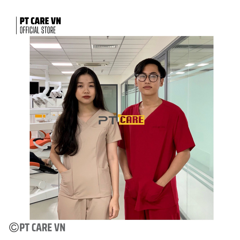 PT CARE VN |  Bộ Quần Áo Phẫu Thuật Nữ Nam Phòng Mổ, Đồng Phục Nha Khoa, Spa