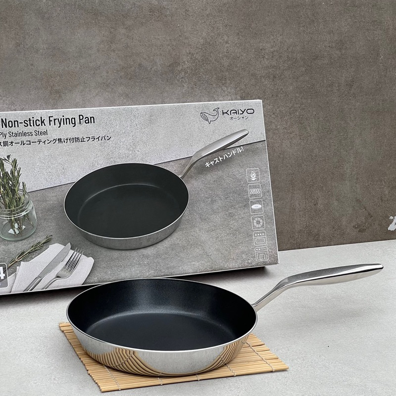 Siêu sale chảo inox nguyên khối nông lòng chống dính