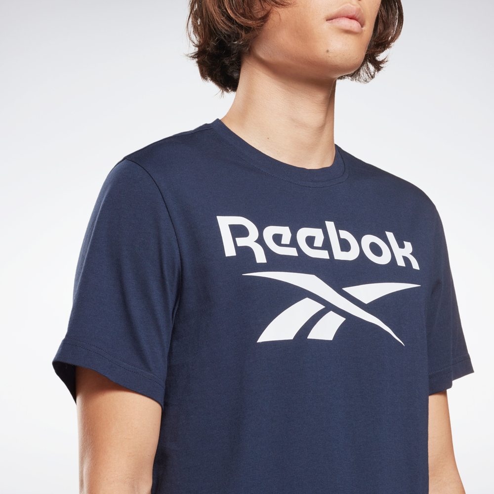 Reebok TRAINING Áo thun Tập luyện Nam Identity Big Logo Màu xanh navy HD4220