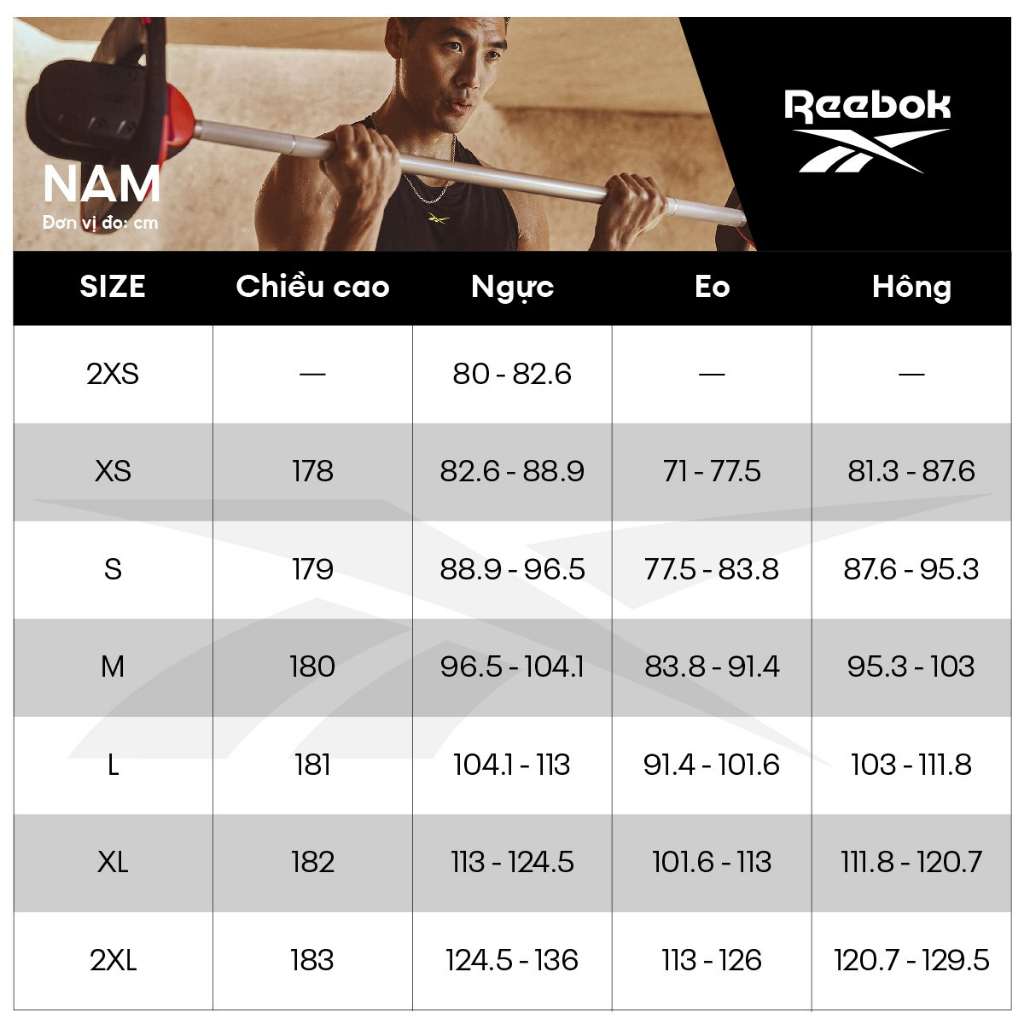 Reebok TRAINING Áo thun Tập luyện Nam Workout Poly Graphic Màu đen HI3911