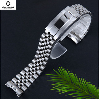 Dây đồng hồ rolex cao cấp - dây rolex khóa hộp thép không gỉ 20mm