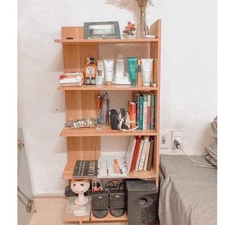 Kệ sách gỗ 5 tầng kệ góc tường gỗ MDF chống nước đa năng hiện đại,kệ góc tường đa dụng giá rẻ 2022