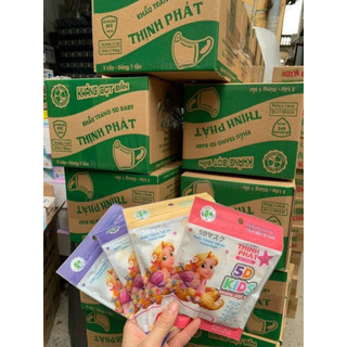 Khẩu trang 𝟓D MASK THỊNH PHÁT TRẺ EM ( túi 10 chiếc )