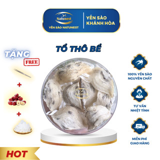 Tổ yến thô bể ít lông - tặng nhíp, táo, đường - yến sào natunest - yến sào khánh hòa