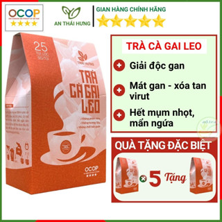 Cà Gai Leo Thái Hưng, Giải Độc Gan, Mát Gan, trà túi lọc thảo dược 25 Túi Lọc 125g Xóa Tan Mụn Nhọt Mẩn Ngứa