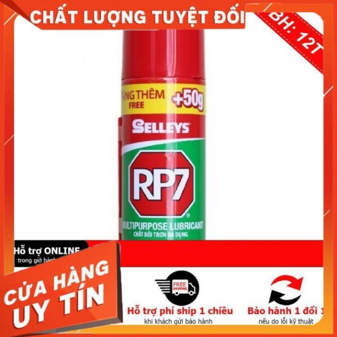 Bình xịt tẩy rỉ sét và bôi trơn kim loại RP7 chính hãng 150g 300g 350g (bảo hành lỗi đổi mới 7 ngày)