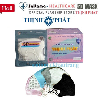 [ Free Ship ] - Thùng 100 Chiếc Khẩu Trang 5D Thịnh Phát 3 Lớp Kháng Khuẩn.