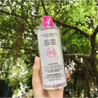 Combo tẩy trang cho phái đẹp ( 1 nước tẩy trang Maycreate 300ml + 1 bông 222 miếng)