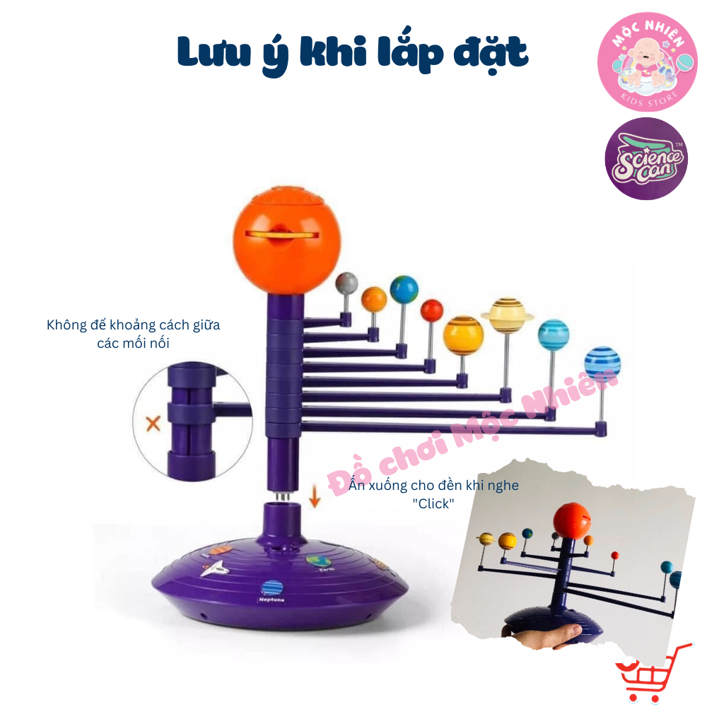 Bộ Đồ Chơi Chiếu Bóng và Mô Hình Hệ Mặt Trời - Solar System Planetary E Projector – TOPBRIGHT