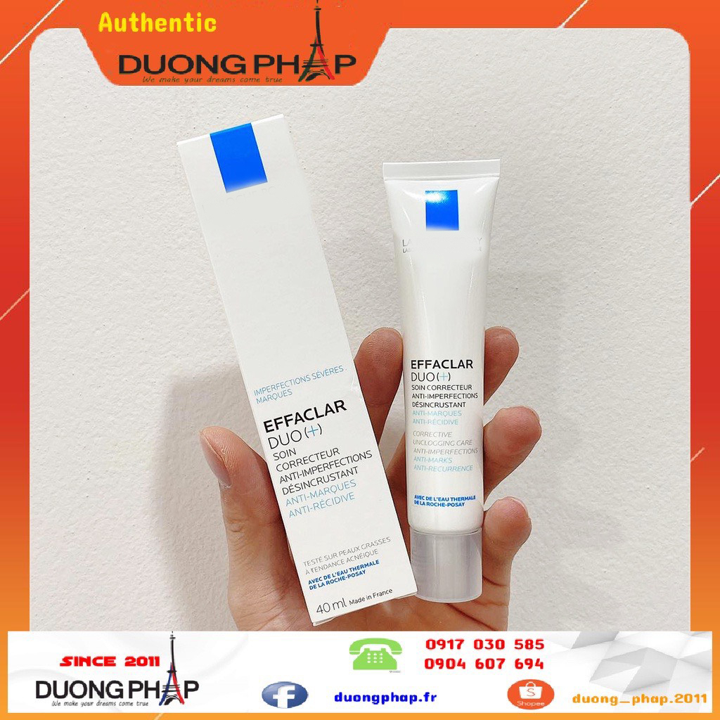 Kem dưỡng giảm mụn LRP Effaclar Duo+ 40ml