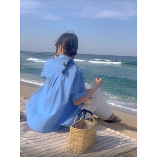 [LAJUN KOREA] Áo sơ mi cotton pastel Hàn Quốc