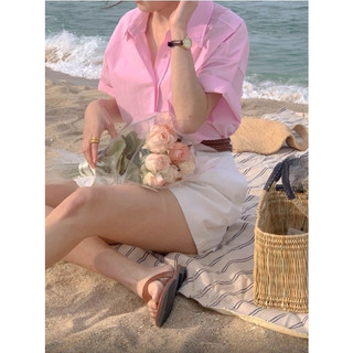 [LAJUN KOREA] Áo sơ mi cotton pastel Hàn Quốc