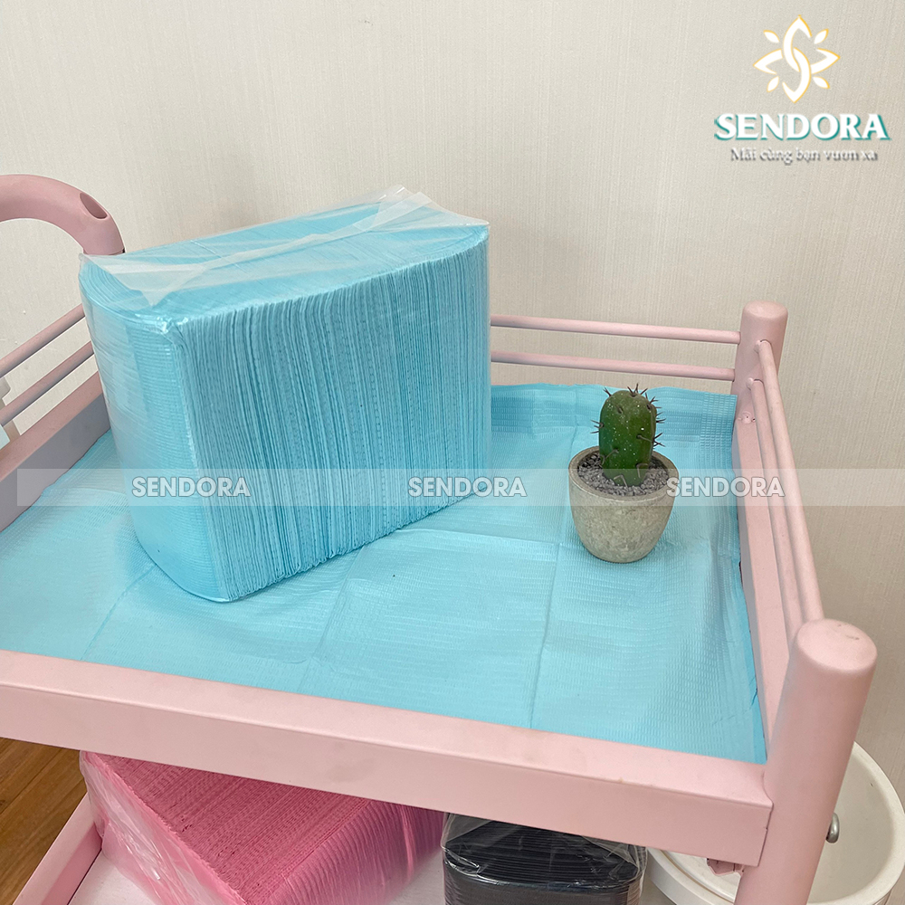 Miếng lót trải giường, kệ spa, Giấy lót kê tay, dụng cụ phun xăm 33 x 45cm