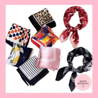 Khăn lụa mini choàng cổ dễ thương size 53x53cm