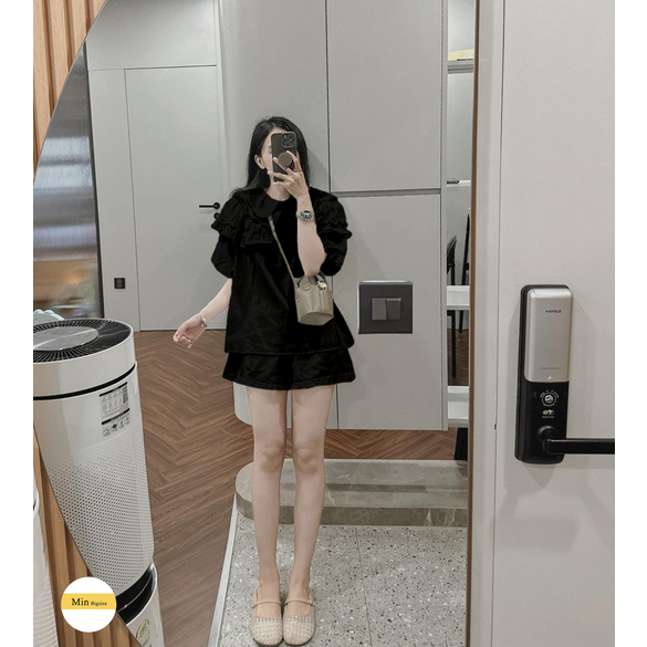 LIM08 - Bộ thô đũi cộc đùi cổ bèo mềm mát