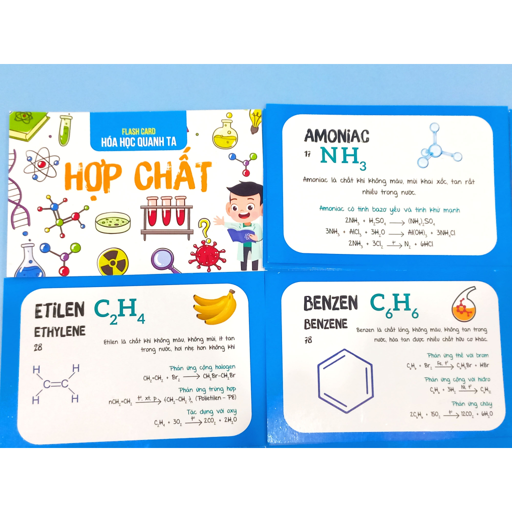 Sách Flash Card Hóa Học - Hợp Chất - Hóa Học Quanh Ta