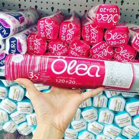 Bông tẩy trang Olea 120+20 miếng