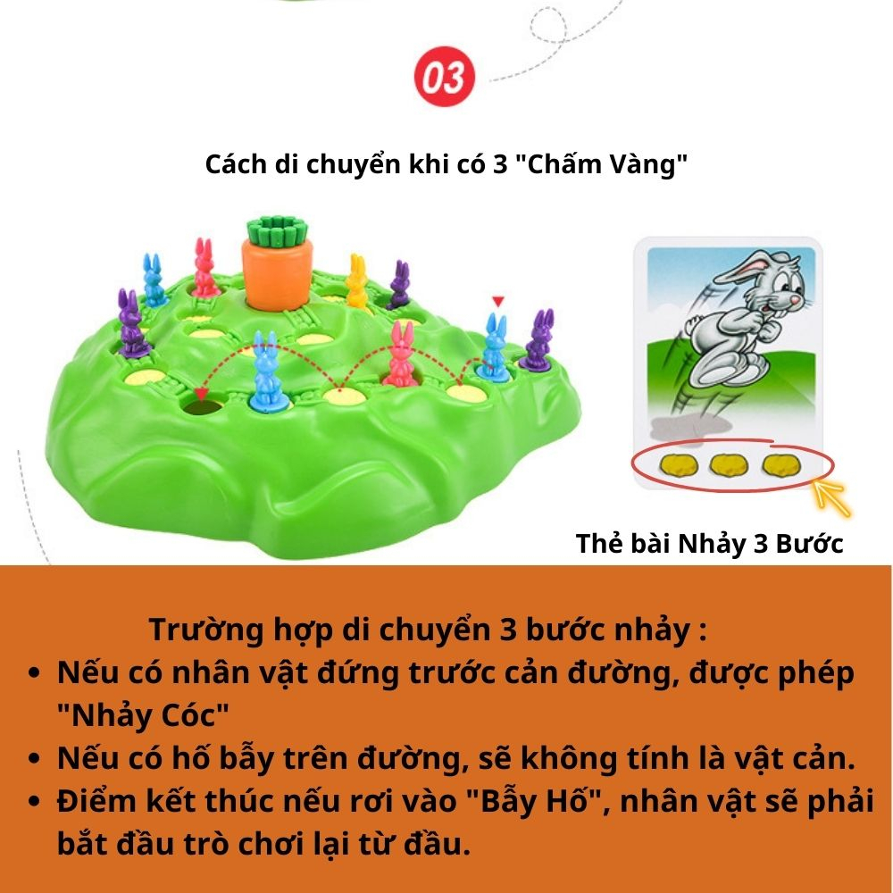 Bộ Trò Chơi Bẫy Thỏ và Rùa dễ thương vui nhộn thích hợp cho trẻ em shop LUMIDO