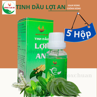 [COMBO5] Tinh Dầu Lợi An Date Mới Nhất Hỗ Trợ Bôi Ho Khò Khè Cho Bé Yêu