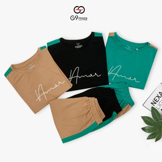 Đồ bộ nữ cottong G9moza áo tay cộc quần đùi chất cottong co giãn