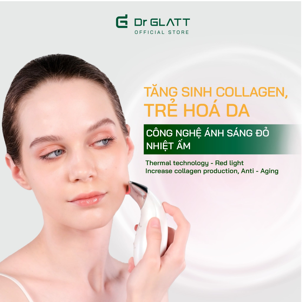 Máy Nâng Cơ Mặt Massage Chống Nhăn Tăng Sinh Collagen Trẻ Hoá Da DR GLATT LIFA 2.0