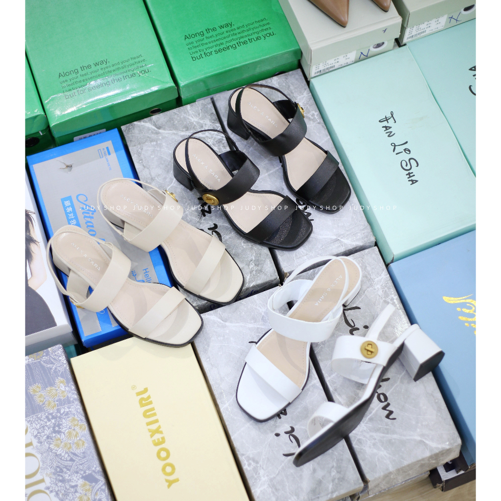 Giày Judy- Giày Sandal Alex & Sara Quai Ngang Khoá Nhập 5p VNXK