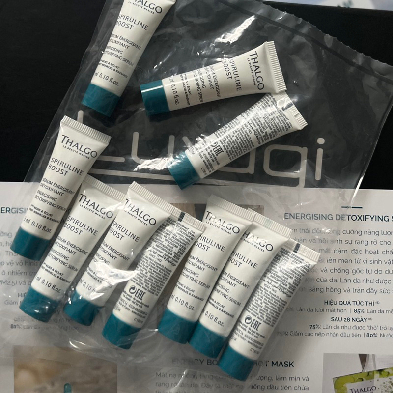 THALGO SAMPLE các dòng Hyalu-Procollagen, Post-Peeling Marin, Spiruline…