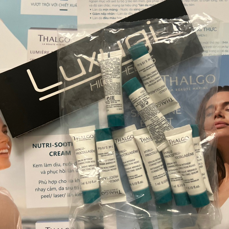 THALGO SAMPLE các dòng Hyalu-Procollagen, Post-Peeling Marin, Spiruline…