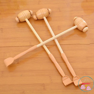 Gậy đấm lưng bằng gỗ massage gãi ngứa cơ thể, cây đấm lưng thư giãn đa năng, tay cầm chắc chắn