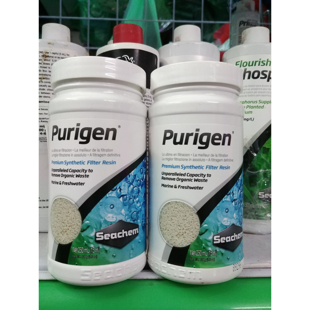 Seachem Purigen cao cấp khử màu và mùi hôi cho bể cá - 100ml và 250ml