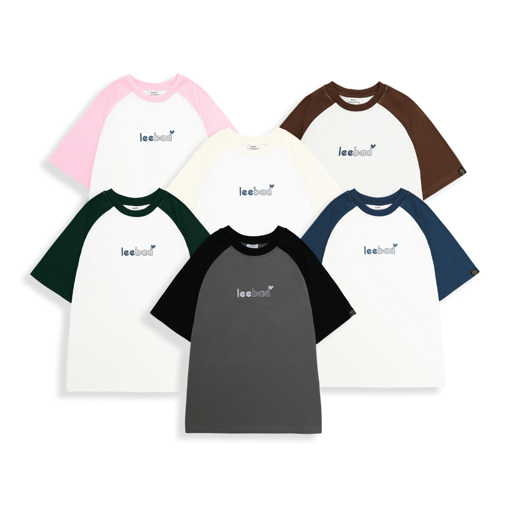Áo thun nam nữ basic raglan tee local brand Leebad LB009