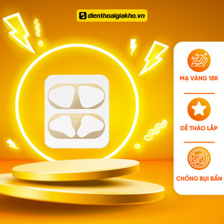 Miếng Dán Kim Loại Siêu Mỏng Chống Bụi Dành Cho hộp sạc tai nghe Aipot 2/Pro