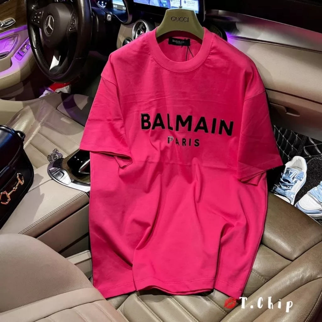 Áo Thun Nam Nữ Balmain Paris Hot Hè 2023🔸 Unisex, Form Rộng, Chất Cotton 3158 Dày Dặn, A235