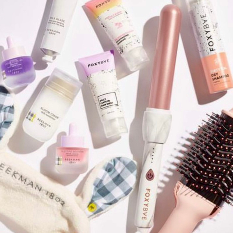 Máy uốn xoăn tóc FOXYBAE 25mm Black Curling Wand with Rose Gold Colored Barrel