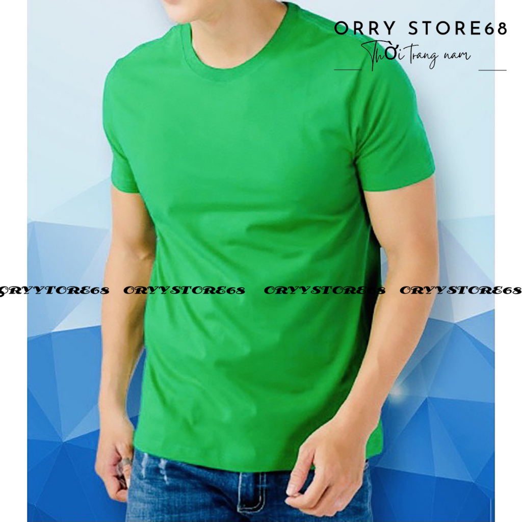 Áo thun nam cổ tròn trơn from ôm body chuẩn Men giá sỉ size M đến 3xl KHT25